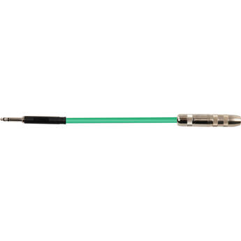 Sescom Bantam TT Male to 1/4" TS Female Patch Adapter Cable (6", Green)