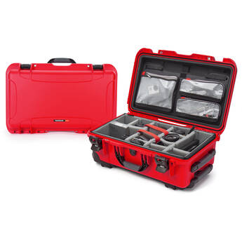 Nanuk 935 Wheeled Waterproof Hard Case Pro Photo/Video Kit with Padded Dividers & Lid Organizer (Red, 28.5L)