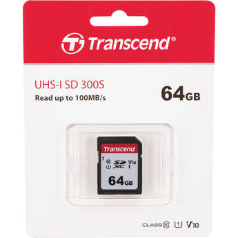 Transcend 64GB 300S UHS-I SDXC Memory Card