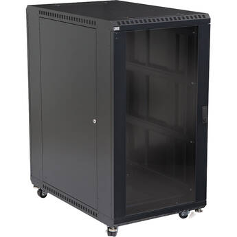 Kendall Howard 22U LINIER Server Cabinet with One Glass and One Solid Door (36" Depth)
