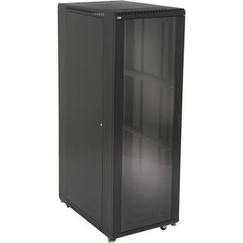 Kendall Howard 37U LINIER Server Cabinet with One Glass and One Solid Door (36" Depth)
