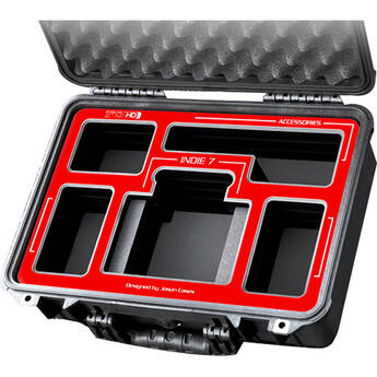 Jason Cases SmallHD Indie 7 Touchscreen Monitor Case (Red Overlay)