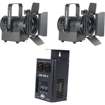 American DJ Presenter Starter Pak II 2-Light Kit with Dimmer Pack