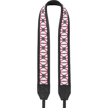 Bronkey Jaipur #104 Fabric & Leather Camera Strap (Multicolor/Pattern)