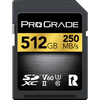 ProGrade Digital 512GB Gold UHS-II SDXC Memory Card