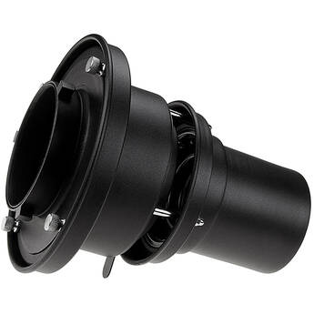 FotodioX Universal Gobo Image Projection Attachment for Bowens S-Mount Bayonet Lights w/ Built-In Gobo Holder & Aperture Iris