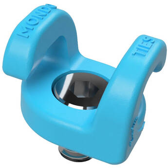 Kondor Blue Mondo Ties Cable Management Clips (Blue, 10-Pack)