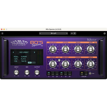 Nomad 80s Spaces Reverb and Spatial Ambience Software (Download)