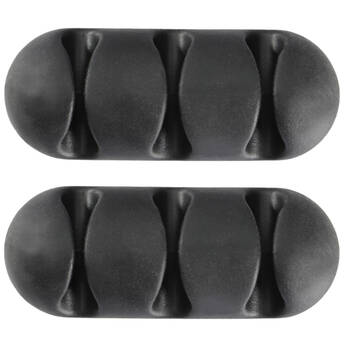 Pearstone 3-Slot Silicone Cable Organizer (2-Pack)