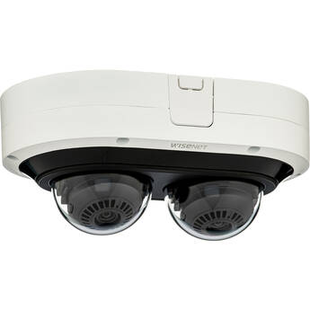 Hanwha Vision PNM-C12083RVD 6MP 2-Sensor Outdoor Multidirectional Network Dome Camera with Night Vision