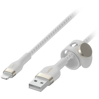 Belkin BoostCharge Pro Flex Lightning to USB-A Cable (3.3', White)