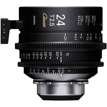 Sigma 24mm T2.5 FF Classic Cine Prime Lens with /i Technology (PL Mount, Feet)