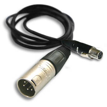Hawk-Woods 4-Pin XLR Male to 4-Pin Mini-XLR Female Cable (29.5")