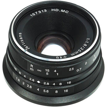 7Artisans 25mm f/1.8 Lens (Micro Four Thirds, Black)