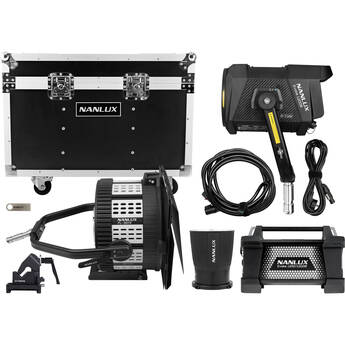 Nanlux Evoke 1200B LED Bi-Color Spotlight Kit with Fresnel Lens and Flight Case