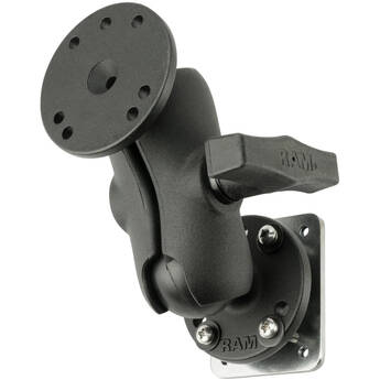 RAM Mounts Drill-Down Dashboard Mount with Backing Plate (C-Size, Short)