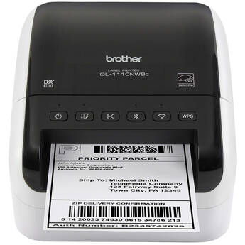 Brother QL-1110NWBC Wide Format Professional Label Printer with Ethernet and Bluetooth