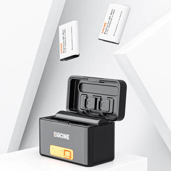 ZGCINE Charging Case for Sony NP-BX1 Battery with Two 1450mAh Batteries
