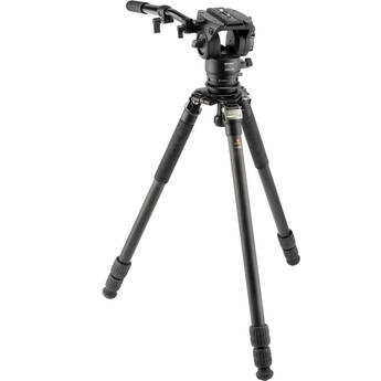 Robus RC-5558 Vantage Series 3 Carbon Fiber Tripod with Leveler & Video Head Kit