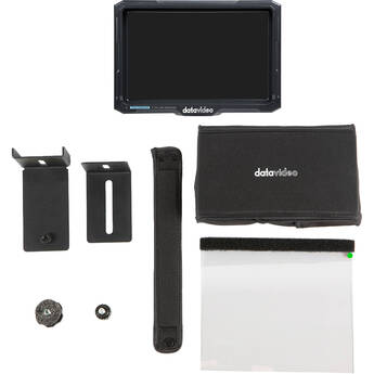 Datavideo 7" 4K HDMI On-Camera LCD Monitor + Through The Lens Teleprompter Kit