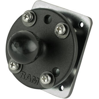 RAM Mounts Drill-Down Dashboard Ball Base with Backing Plate (B-Size Ball Adapter)