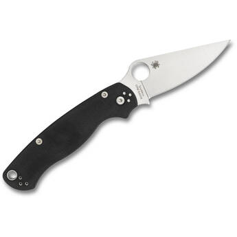 Spyderco Para 2 Left Handed Folding Knife 3.42" (Satin Blade, Black Handle)