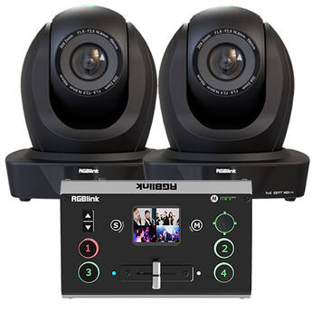 RGBlink mini-pro 2 and Two PTZ Cameras Streaming Kit (20x Optical Zoom)