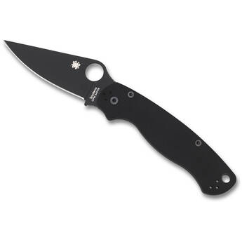 Spyderco Para Military 2 Folding Knife (Black Blade, Black Handle)