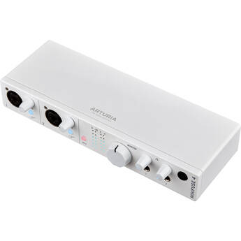 Arturia MiniFuse 4 Portable 4x4 USB Type-C Audio/MIDI Interface (White)