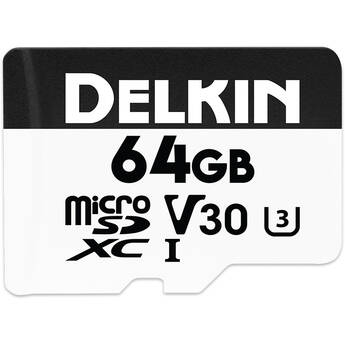 Delkin Devices 64GB Hyperspeed UHS-I microSDXC Memory Card with SD Adapter