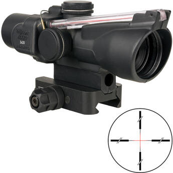 Trijicon 2x20 Compact ACOG Riflescope, Dual Illumination (Red Crosshair Reticle)