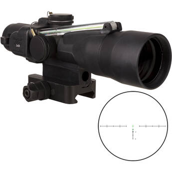 Trijicon 3x30 ACOG Riflescope, Dual Illuminated (Green Crosshair 300BLK 115 220 gr. Ballistic Reticle)