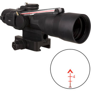 Trijicon 3x30 ACOG Riflescope, Dual Illuminated (Red Chevron .223 62 gr. Ballistic Reticle)