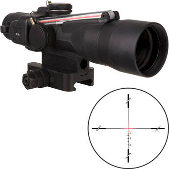 Trijicon 3x30 ACOG Riflescope, Dual Illuminated (Red Crosshair .308 168 gr. Winchester Ballistic Reticle)