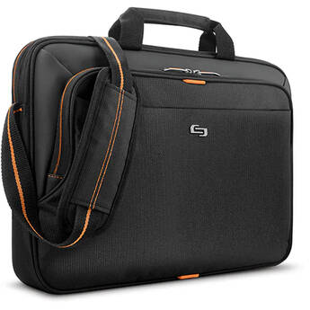 Solo Ace Slim Brief Case for 15.6" Laptop (Black)