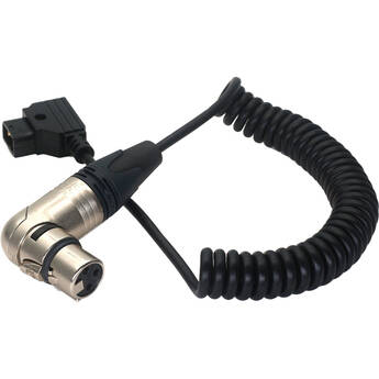 DigitalFoto Solution Limited Coiled D-Tap to Neutrik XLR 3-Female Power Cable for SmallHD Cine 24 Monitor (13 to 19")