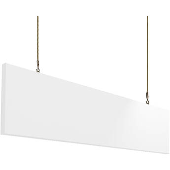 Primacoustic Saturna-LP Hanging Baffle with Suspension Hardware (White Arctic Fabric, 48 x 12 x 1.5", 2-Pack)
