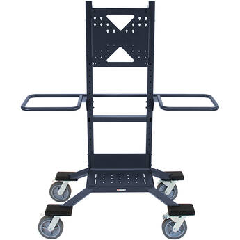 Bretford Explorer TV Cart with Handle and Directional Locks (Storm Blue)