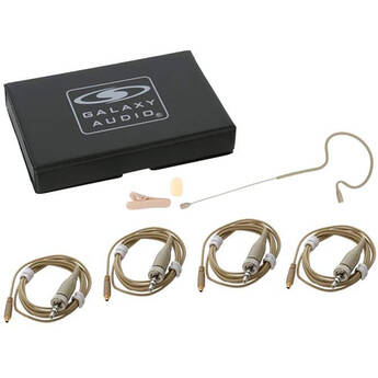Galaxy Audio ESM4 Economical Single Ear Headset Microphone and Cablels for Sennheiser (Beige)