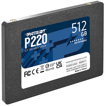 Patriot 512GB P220 Series SATA III 2.5" Internal SSD