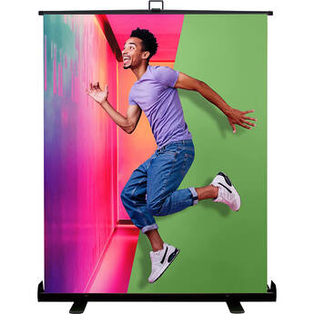 KHOMO GEAR Collapsible Screen with Auto-Locking Frame (Chroma Green, 62 x 77")