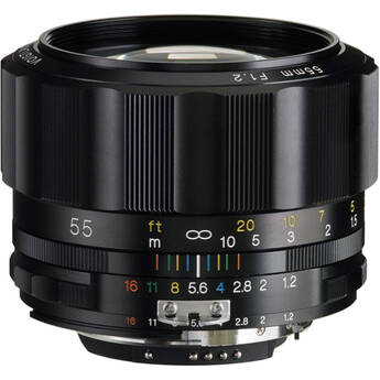 Voigtlander Nokton 55mm f/1.2 SL IIs Lens (Nikon AI-S)