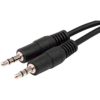 Benchmark 3.5mm TRS Male-to-Male Cable for 12 Volt Trigger or Analog Audio (Black, 1')