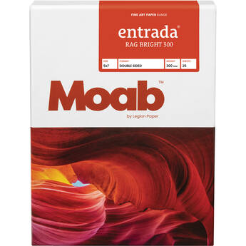 Moab Entrada Rag Bright 300 Paper (5 x 7", 25 Sheets)