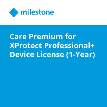 Milestone Care Premium for XProtect Professional+ Device License (1-Year)