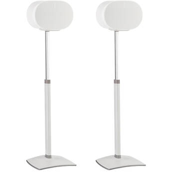 SANUS Height-Adjustable Floor Stand for Sonos Era 300 Speakers (White, Pair)