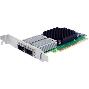 ATTO Technology FastFrame 4 N412 2-Port 100G QSFP28 PCIe 4.0 x16 Adapter Card