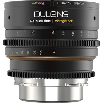 Dulens APO Mini Prime 58mm T2.4 Lens (ARRI PL, Black)