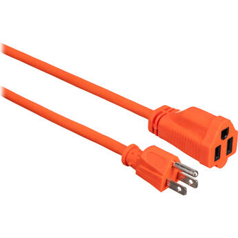 Watson AC Power Extension Cord (16 AWG, Orange, 6')