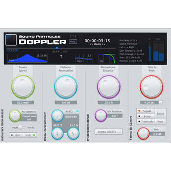 Sound Particles Doppler Sound Movement-Simulation Plug-In